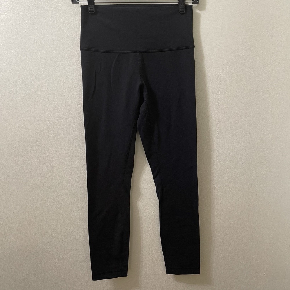 Lululemon Black High Rise Leggings Women's Size 6 Athletic Yoga Workout Pants
